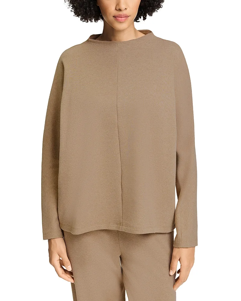 Cotton Blend Funnel Neck Sweatshirt by Hanro