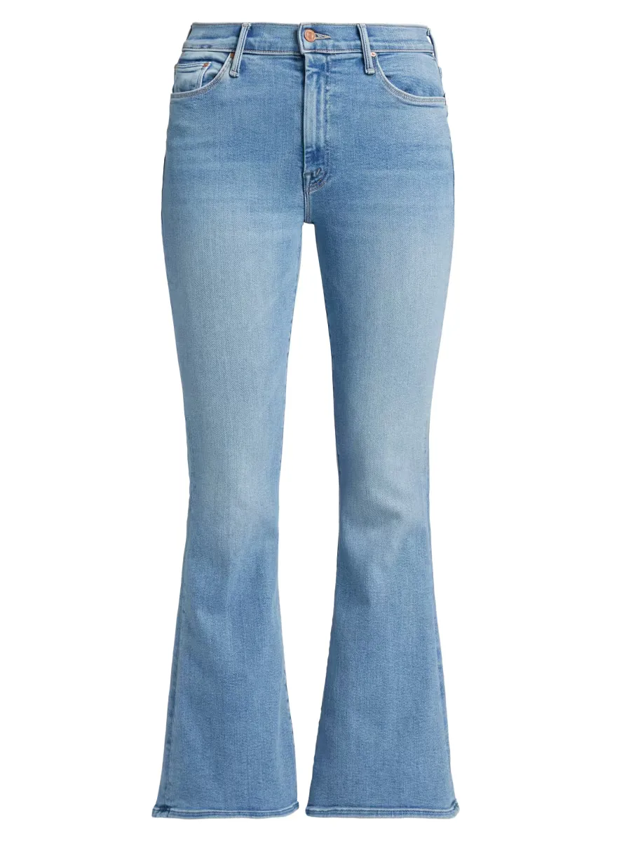 Weekender Mid-Rise Flare Ankle Jeans by MOTHER
