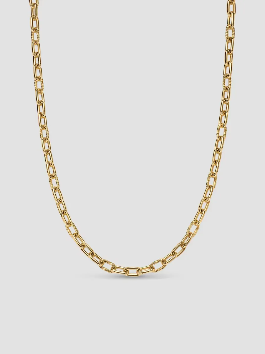 Madison Chain Necklace in 18K Yellow Gold - Size 18