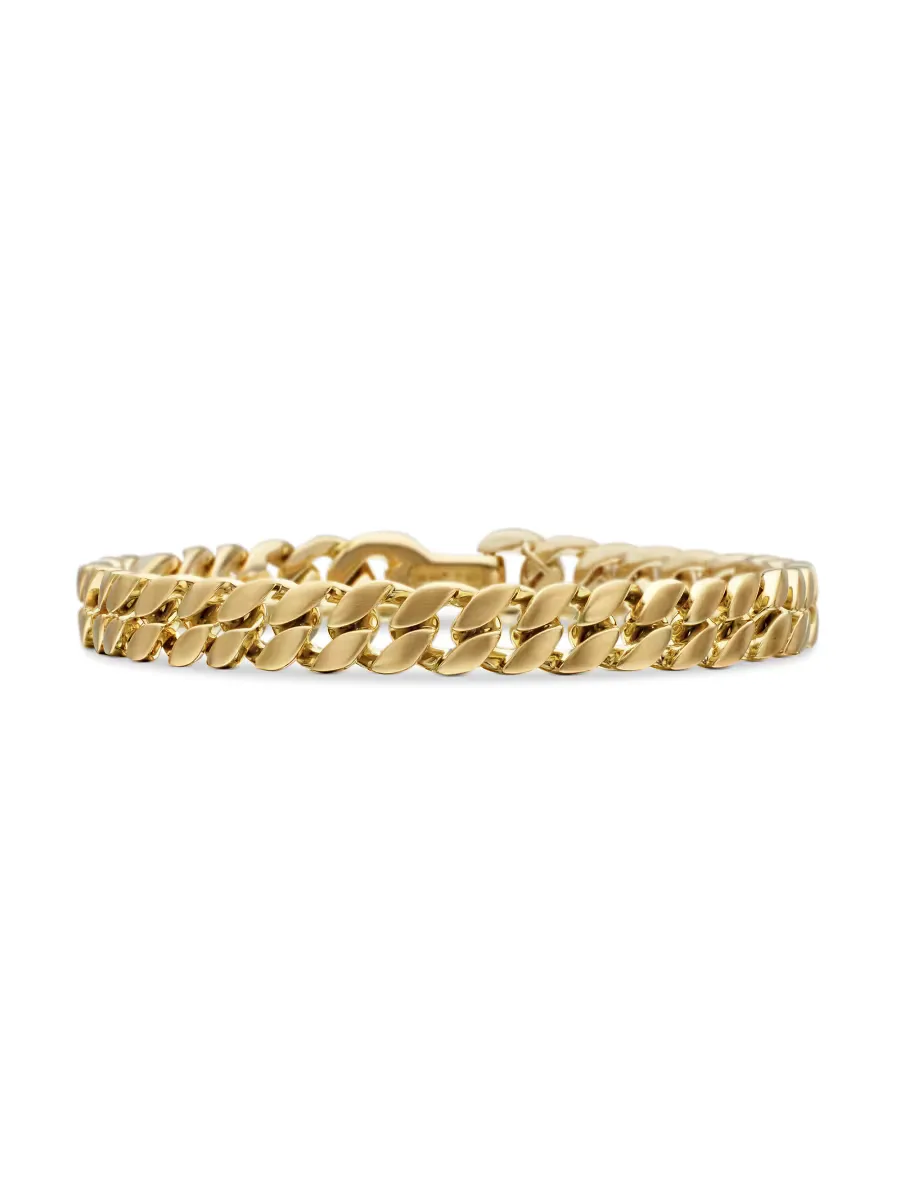 Curb Chain Bracelet in 18K Yellow Gold