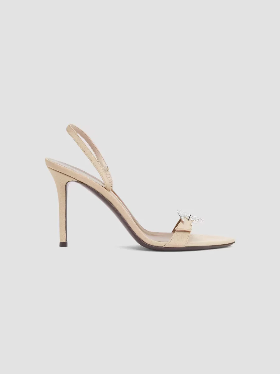 Silk Slingback Sandals by Giuseppe Zanotti