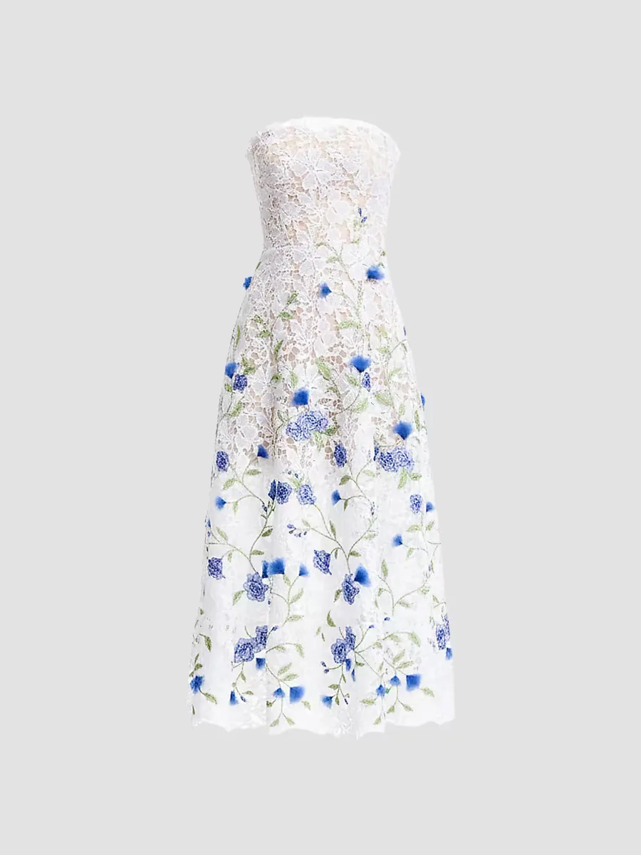 Kailyn Floral Lace Cocktail Dress by Dress the Population