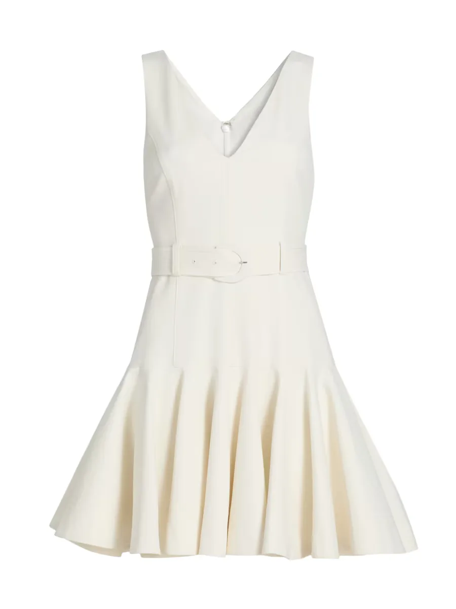 Maeva Belted Drop-Waist Minidress