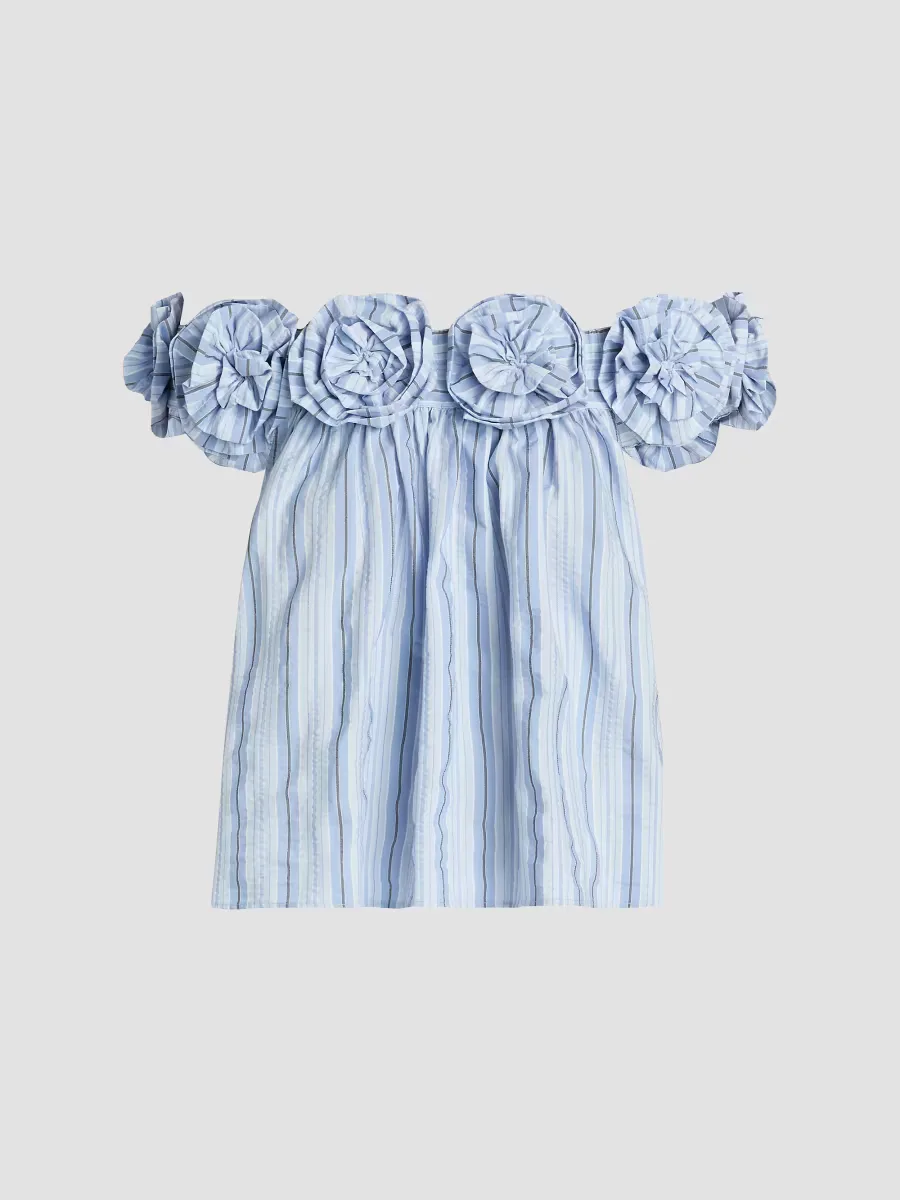Kelsey Off-The-Shoulder Striped Top by Cinq  Sept