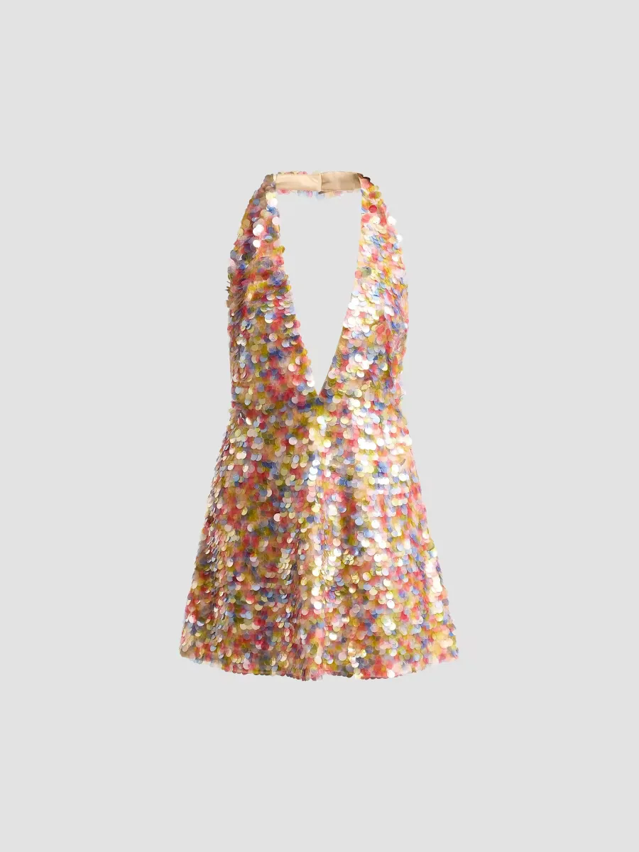 Avigail Sequin Mini Dress by Retrofête