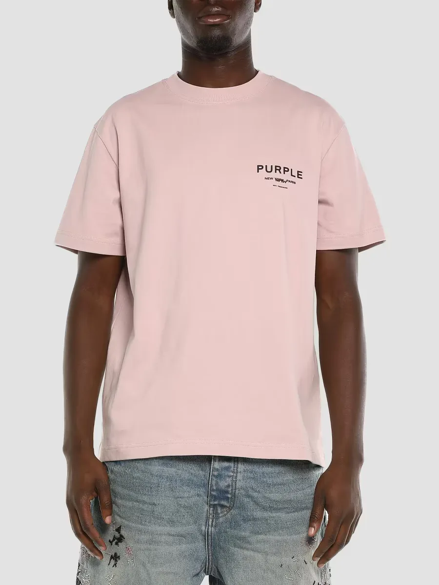 Logo Jersey Crewneck T-Shirt by Purple Brand
