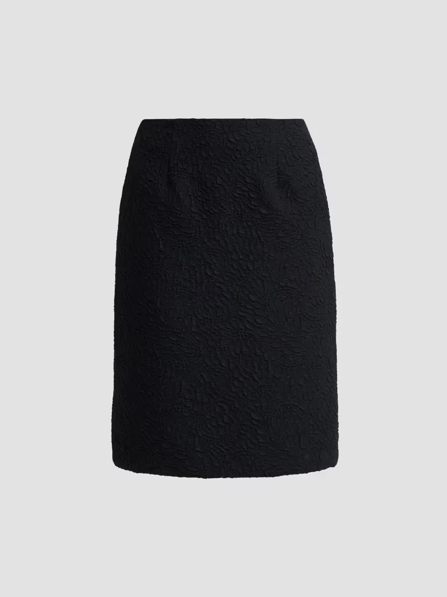 Jacquard Knee-Length Skirt by Teri Jon