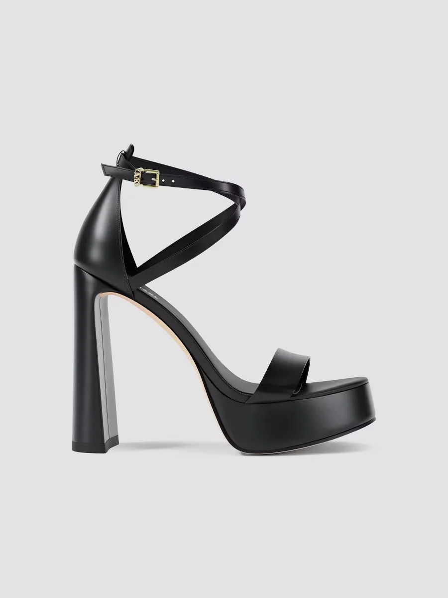 Cami 125MM Leather Platform Sandals by Michael Kors