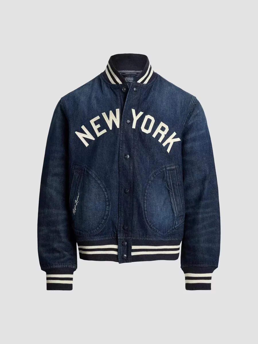 Yankees Denim Bomber Jacket by Polo Ralph Lauren