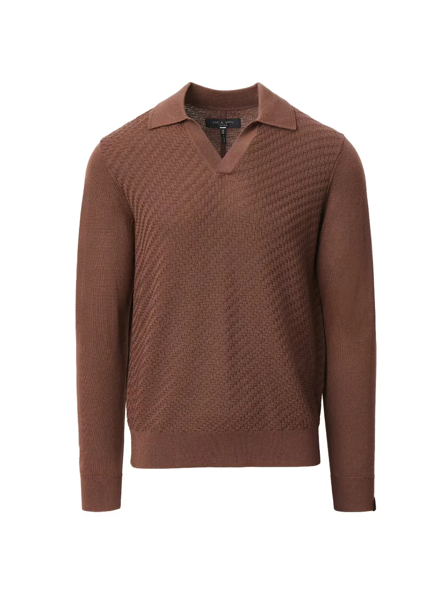 Charles Johnny Collar Polo Sweater by rag & bone