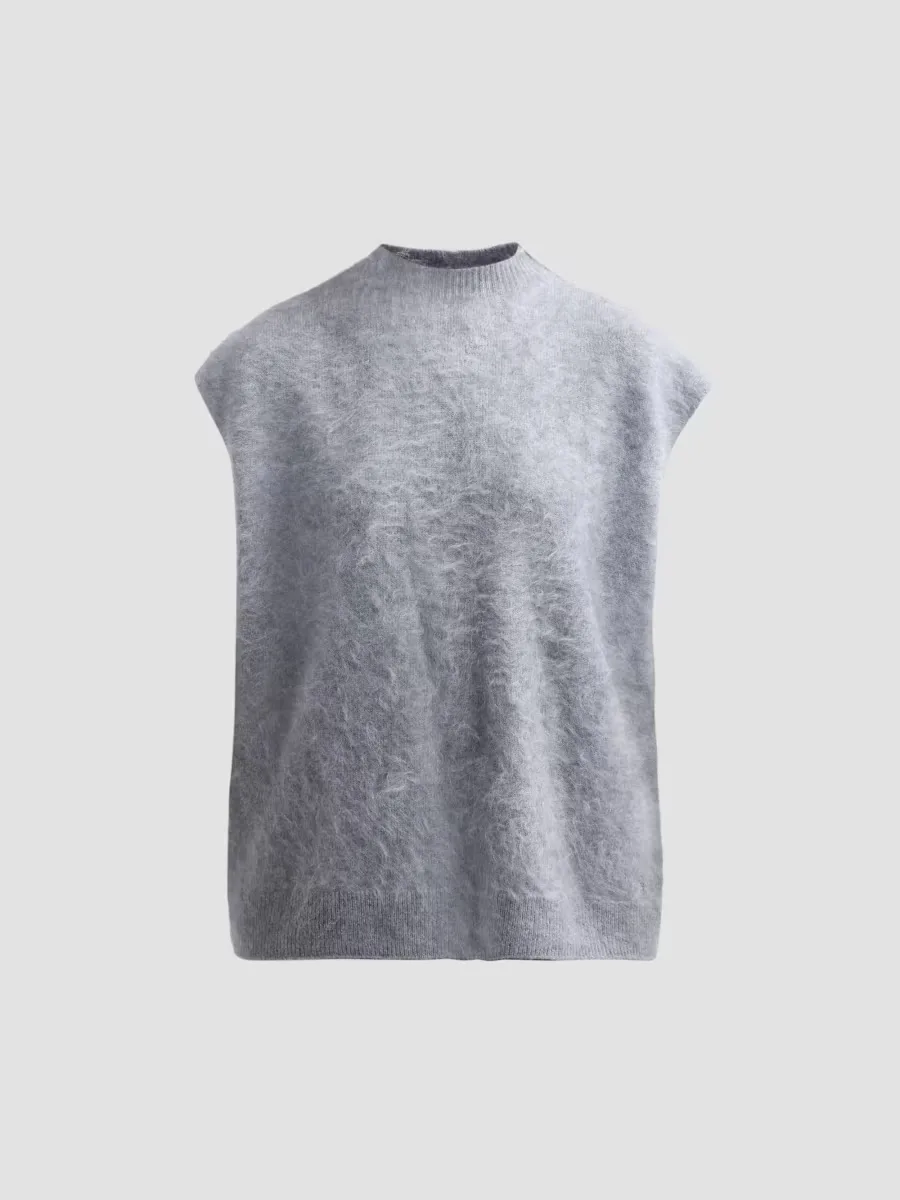 Jada Brushed Cashmere Mock-Neck Vest by rag & bone