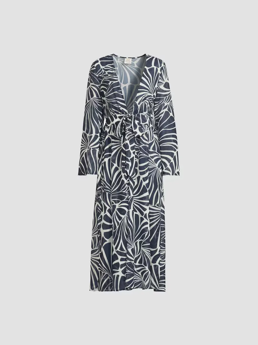 Vince Abstract Kai Print Chiffon Cover-Up by Milly