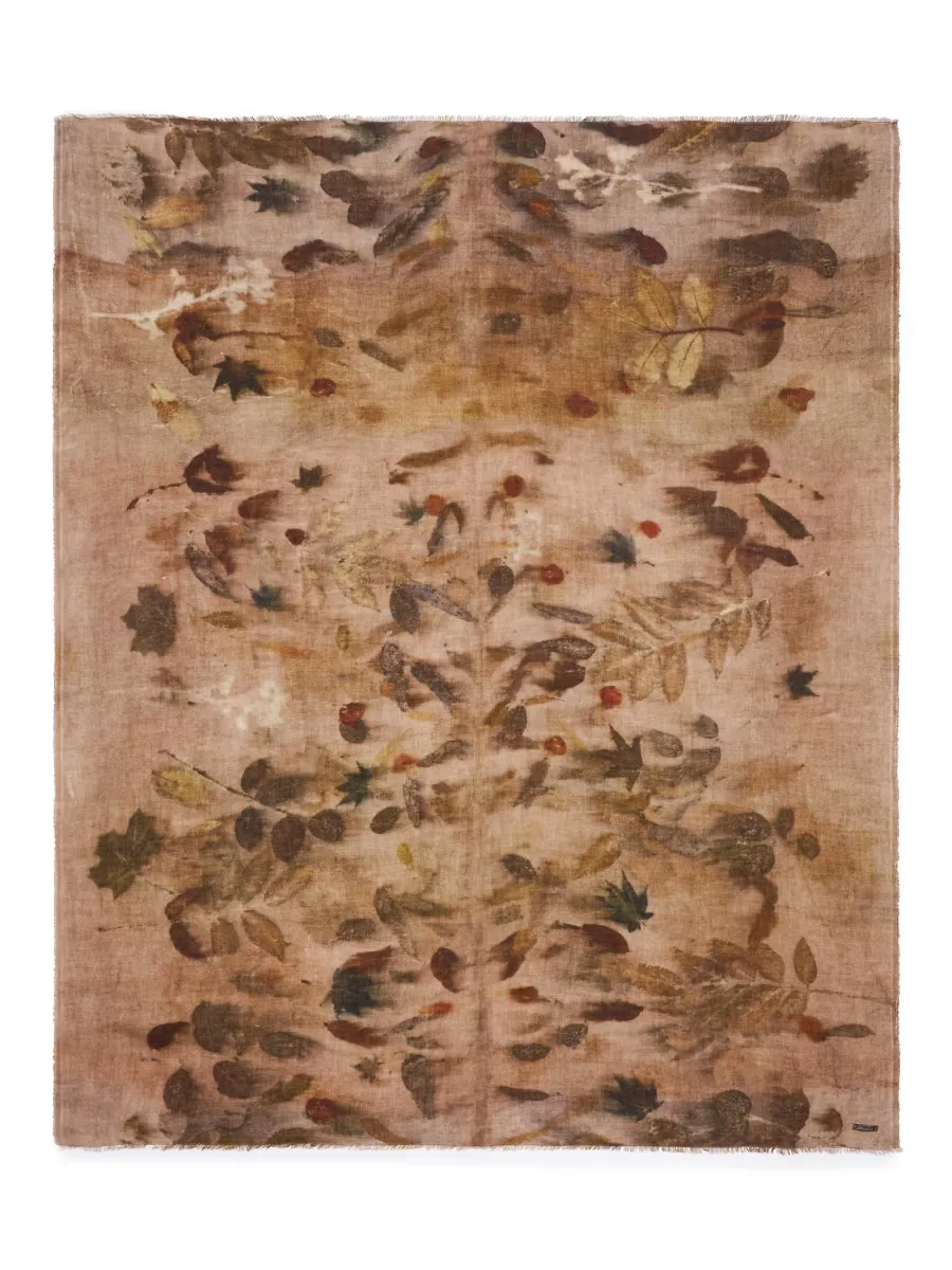 Ely Printed Wool-Cashmere Scarf by Faliero Sarti