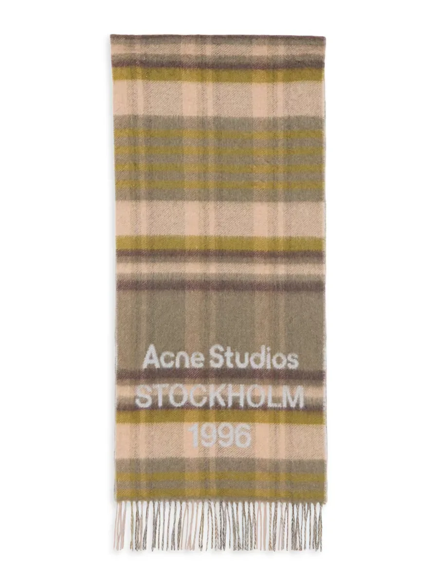 Venus Plaid Wool Blend Scarf by Acne Studios