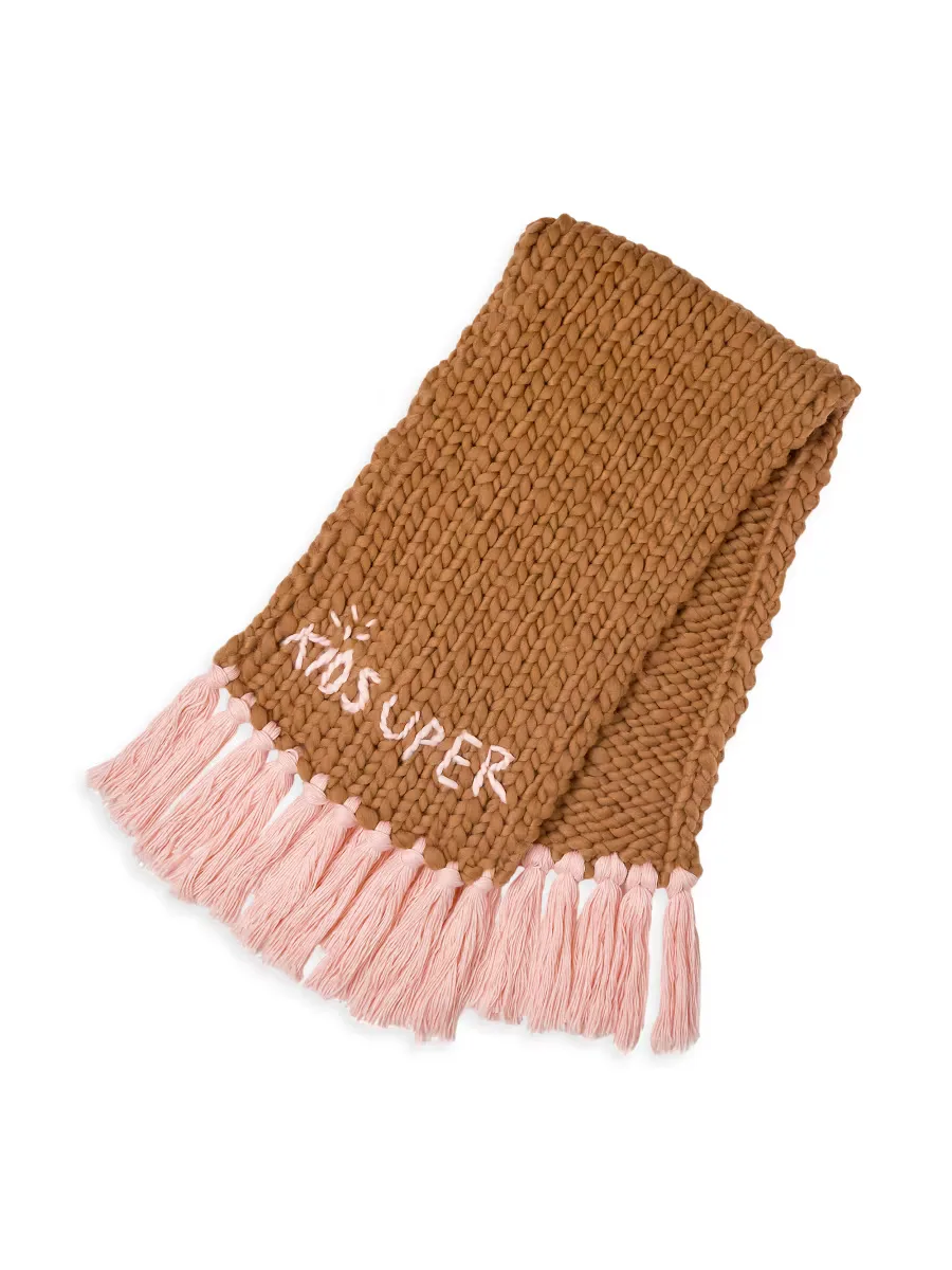 Hand Knit Chunky Scarf by KidSuper