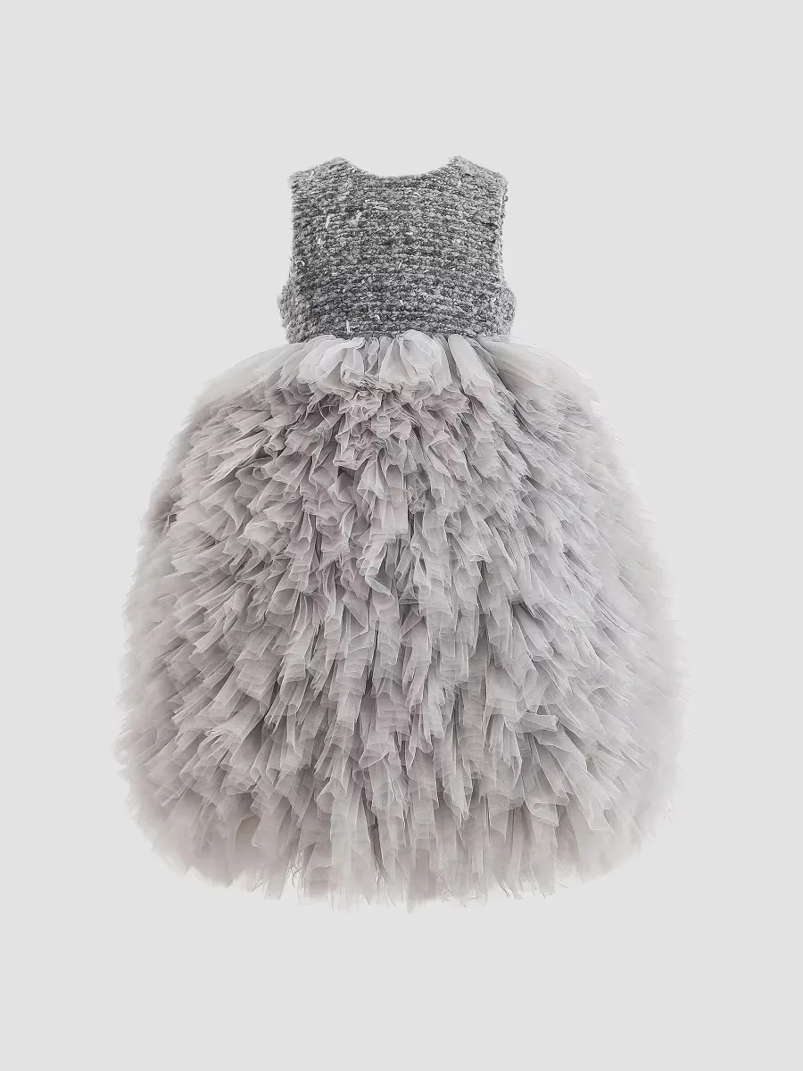 Textured Bodice Tulle Dress by Tulleen