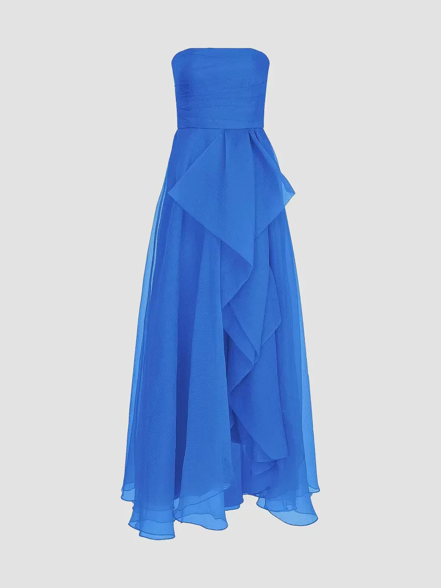 Teresa Draped Tulle Gown