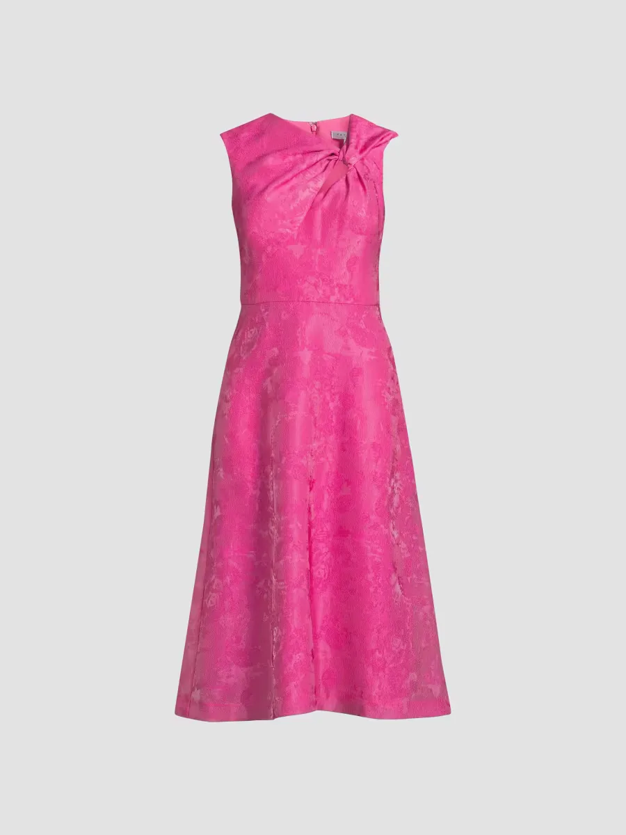 Valencia Jacquard Sleeveless Midi-Dress by Kay Unger