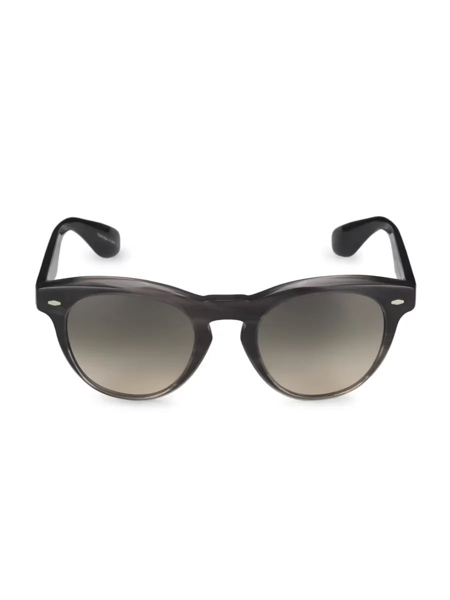 Brunello Cucinelli & Oliver Peoples Nino 50MM Round Sunglasses by Brunello Cucinelli