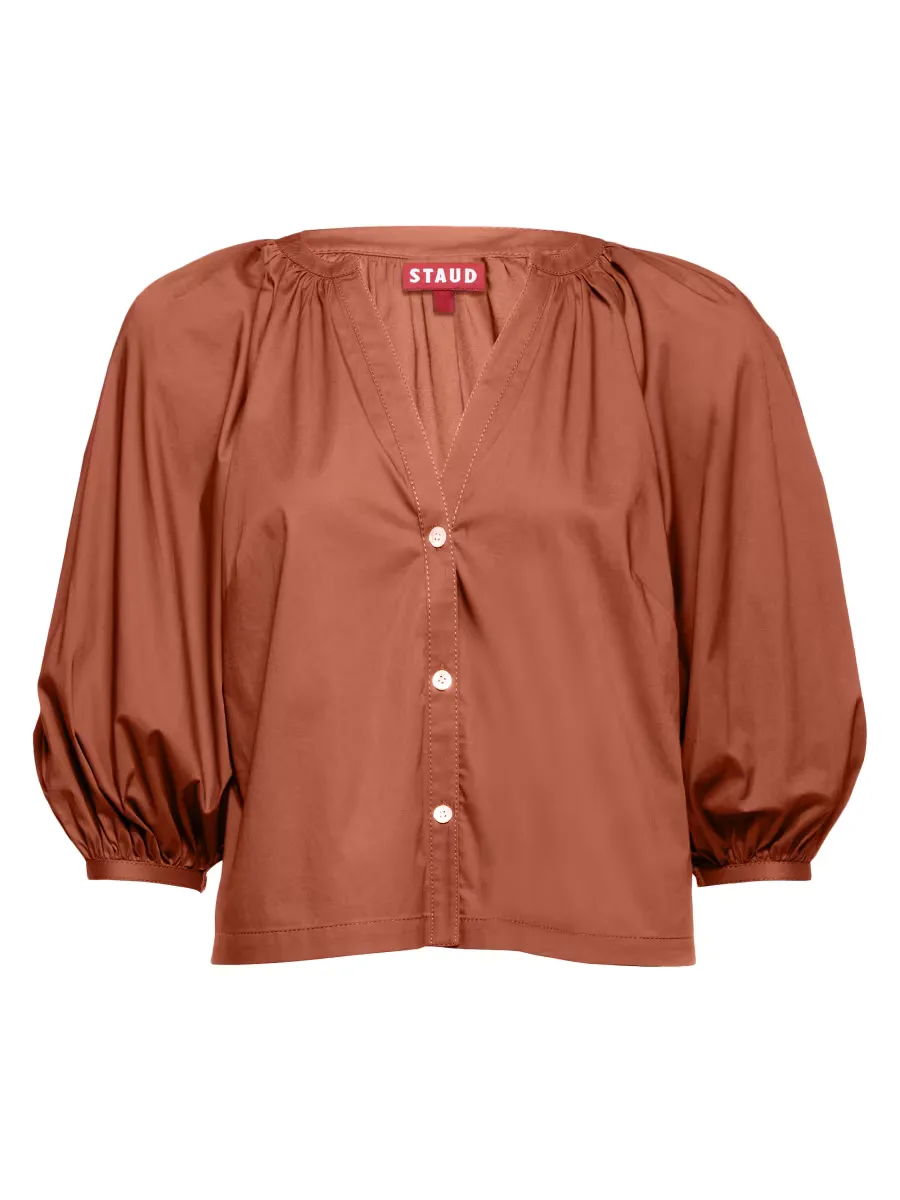 Dill Poplin Top