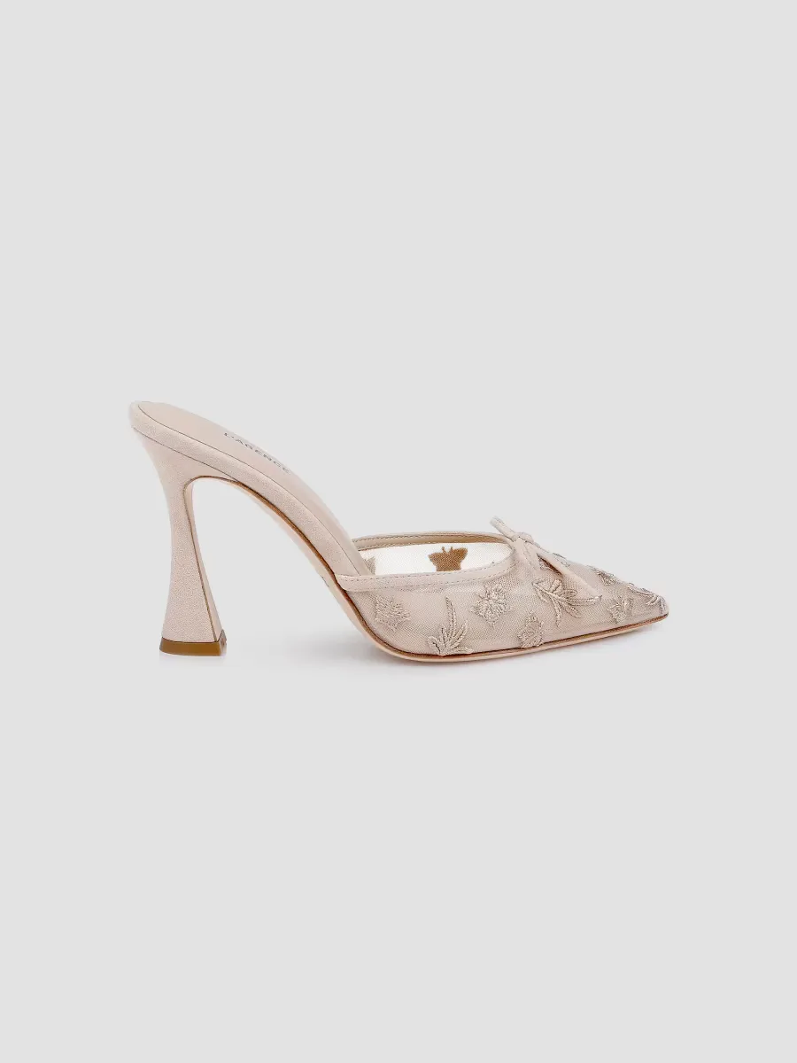 Prasad 100MM Mesh Mules by L'AGENCE