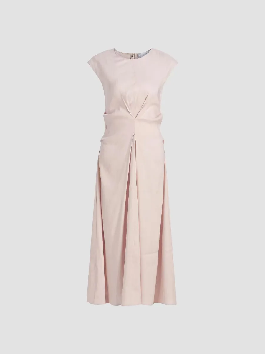 Proenza Schouler White Label Miranda Linen-Blend Midi-Dress