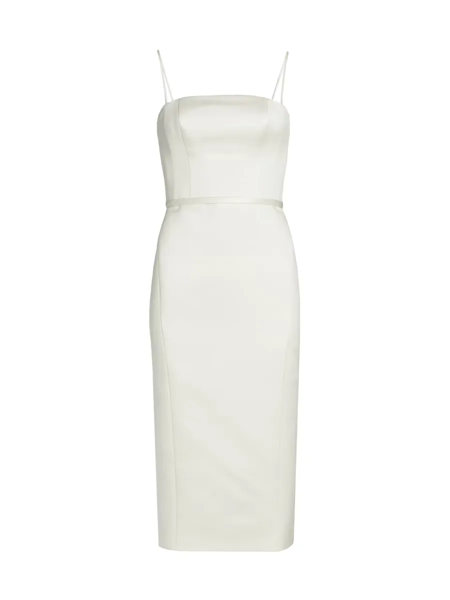 Duchess Satin Sheath Dress by Amsale