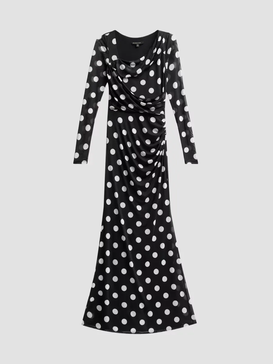 Lazul Polka Dot Maxi Dress by Black Halo