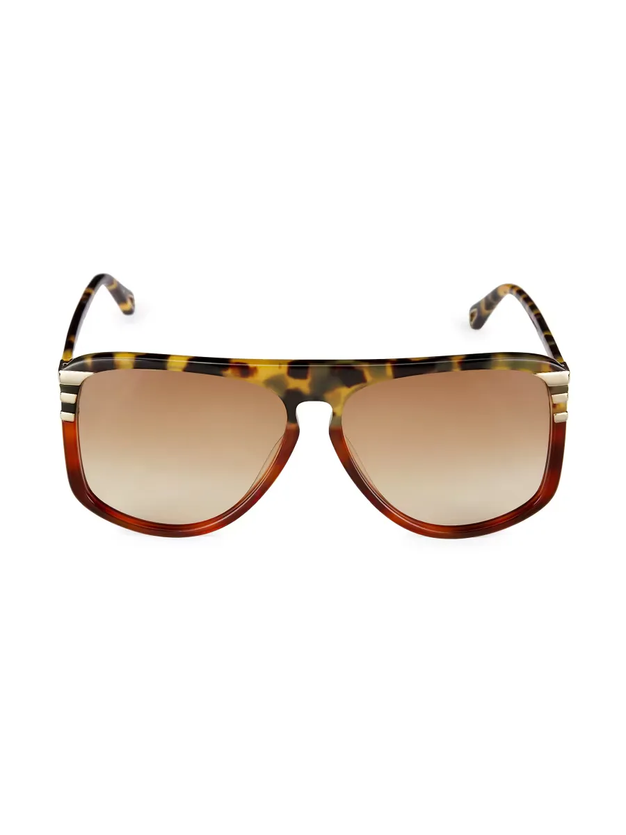 West 62MM Pilot Sunglasses by Chloé
