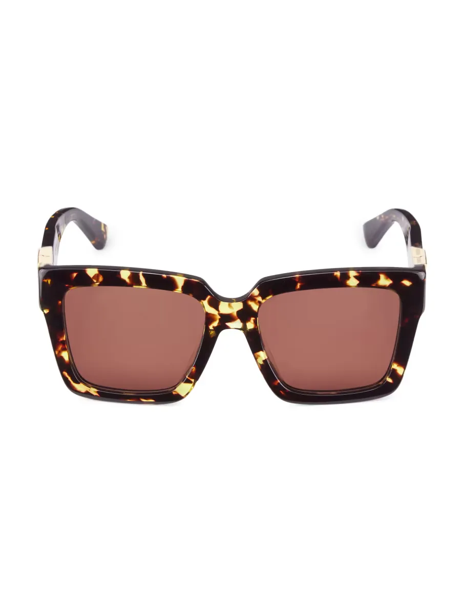 Triangle Acetate 55MM Square Sunglasses
