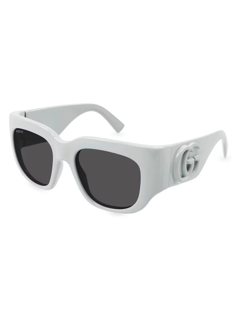 Marmont Monocolor 53MM Squared Sunglasses by Gucci