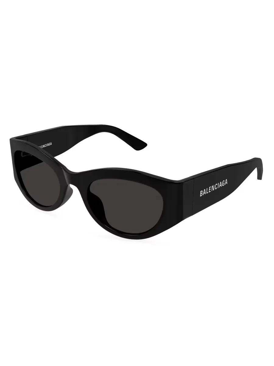 Paper 54MM Oval Sunglasses by Balenciaga