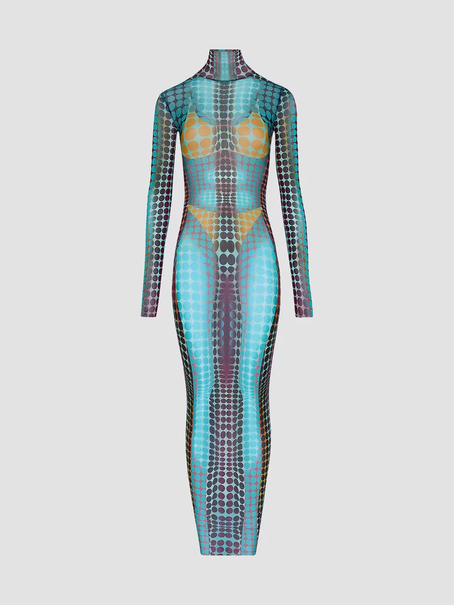 Iconic Prints: the Dots Maxi Dress by Jean Paul Gaultier