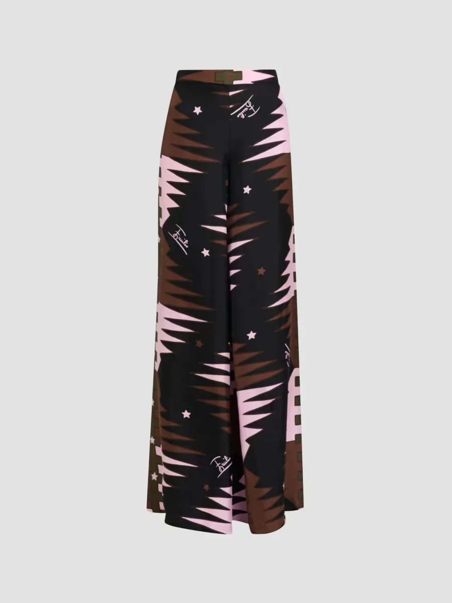 Printed Silk Twill Pants by Pucci