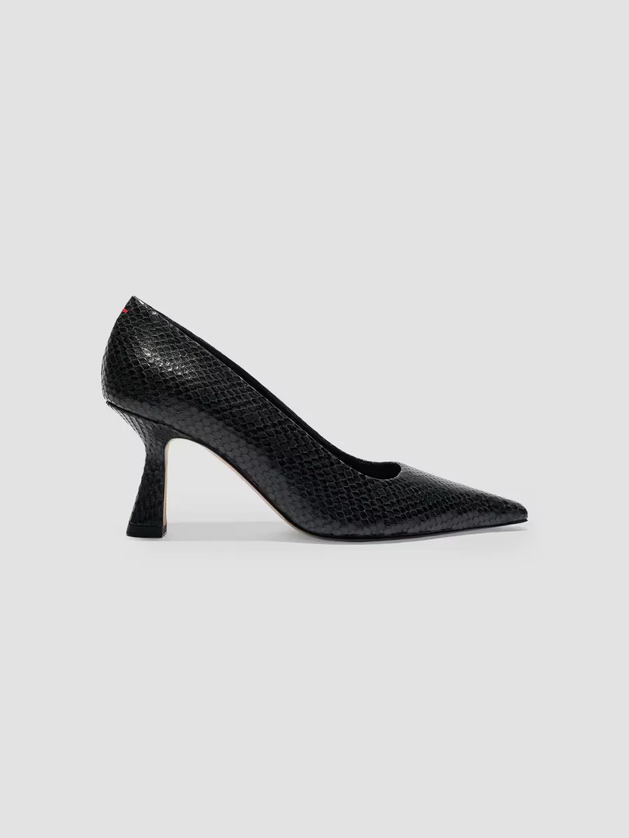 Zandra 75MM Snake-Embossed Leather Pumps by Aeyde