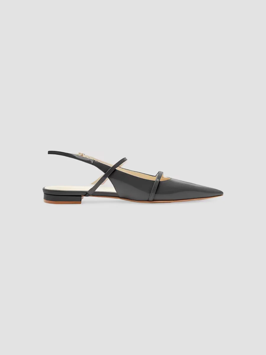 Tita Double-Strap Leather Flats