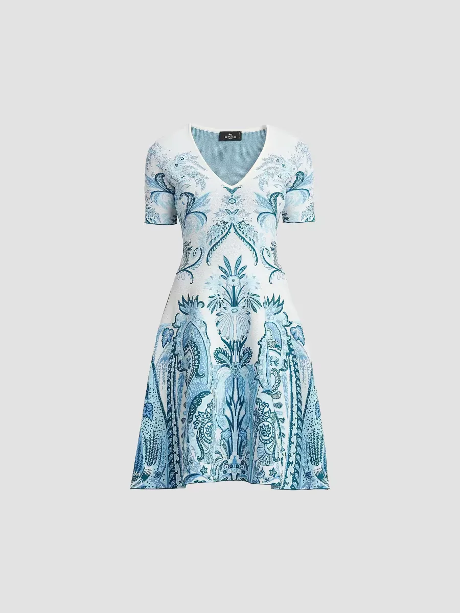 Paisley Knit Minidress by ETRO