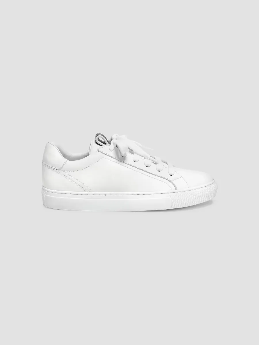 Leather Low-Top Sneakers by Brunello Cucinelli