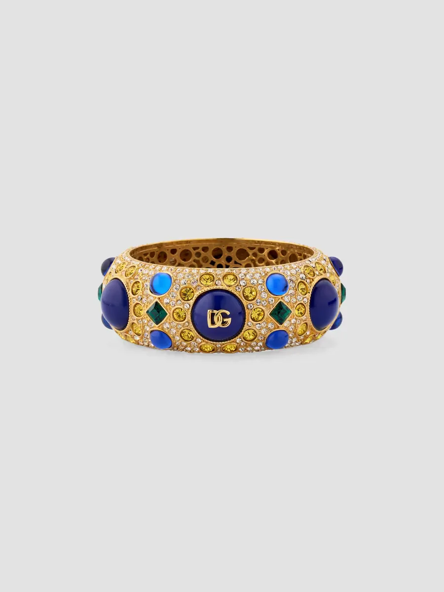 Carretto Goldtone & Glass Crystal Bangle by Dolce & Gabbana
