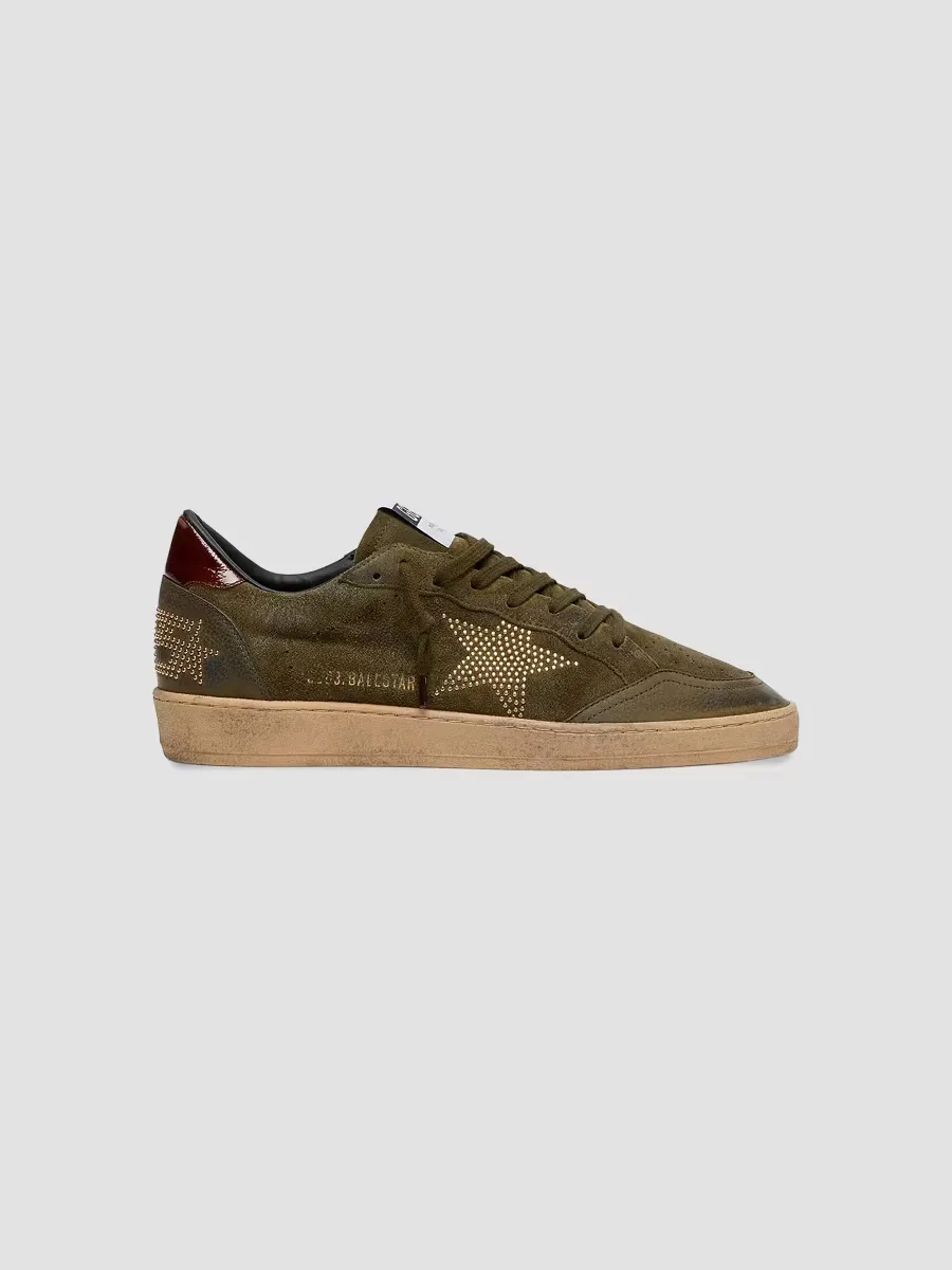 Ballstar Suede Low-Top Sneakers by Golden Goose