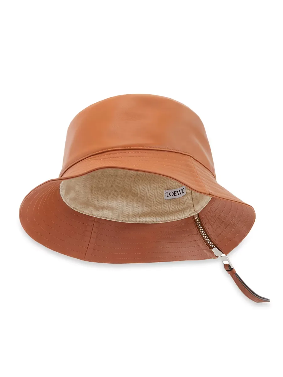 Leather Logo Bucket Hat by LOEWE
