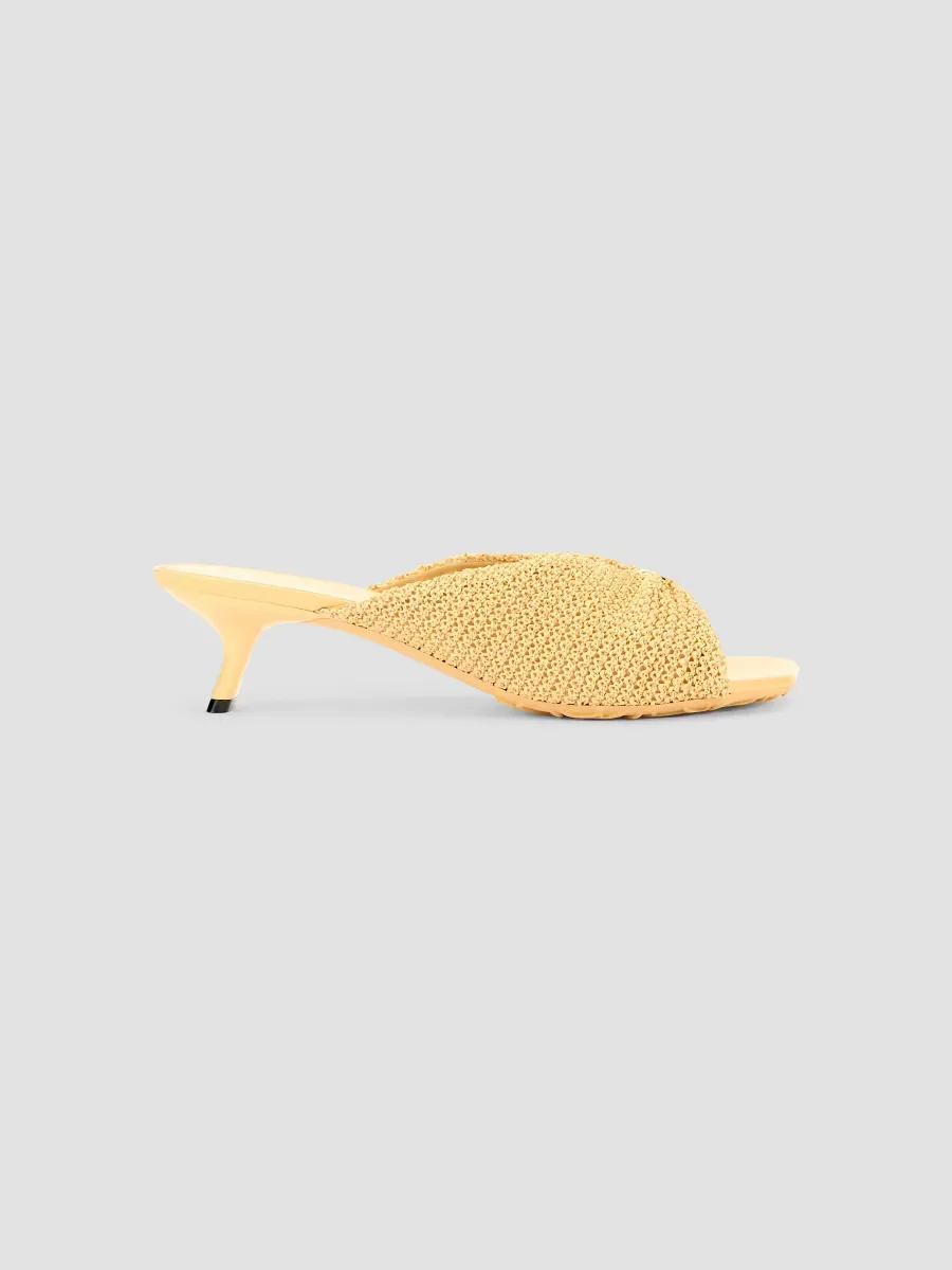 LOEWE x Paulas Ibiza Pebble 45MM Woven Kitten-Heel Sandals