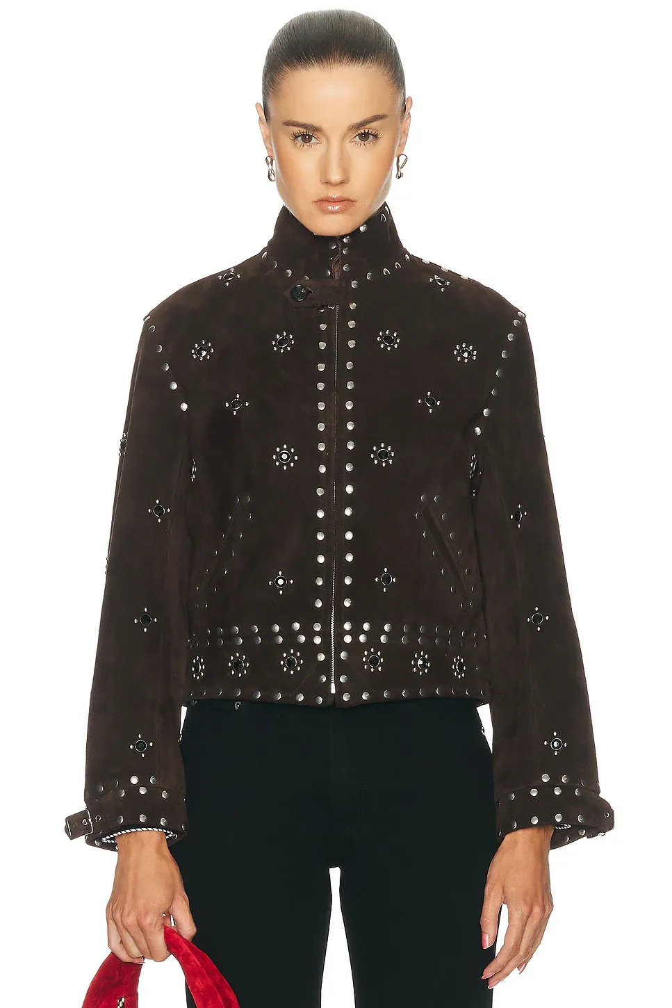 Studded Howard Suede Jacket by Bode