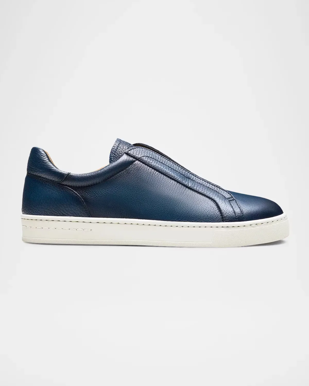 Gasol Leather Slip-On Sneakers by Magnanni