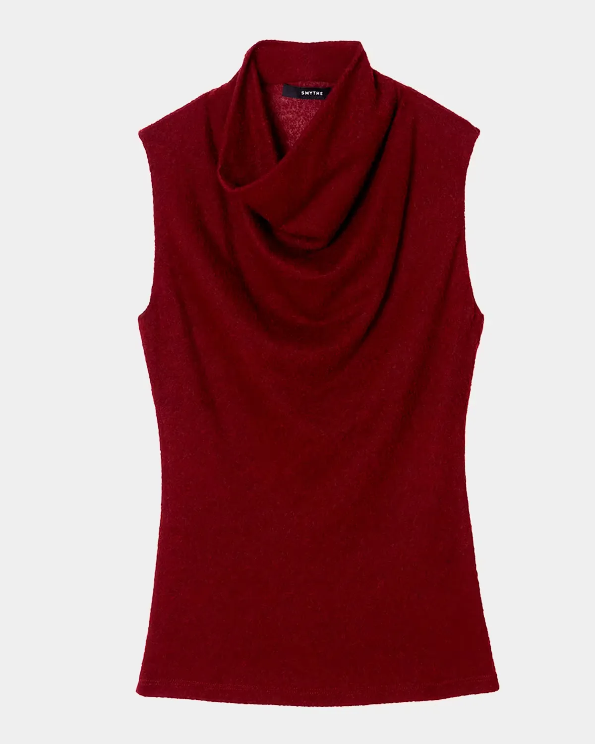 Wool-Blend Boucle Cowlneck Top by Smythe