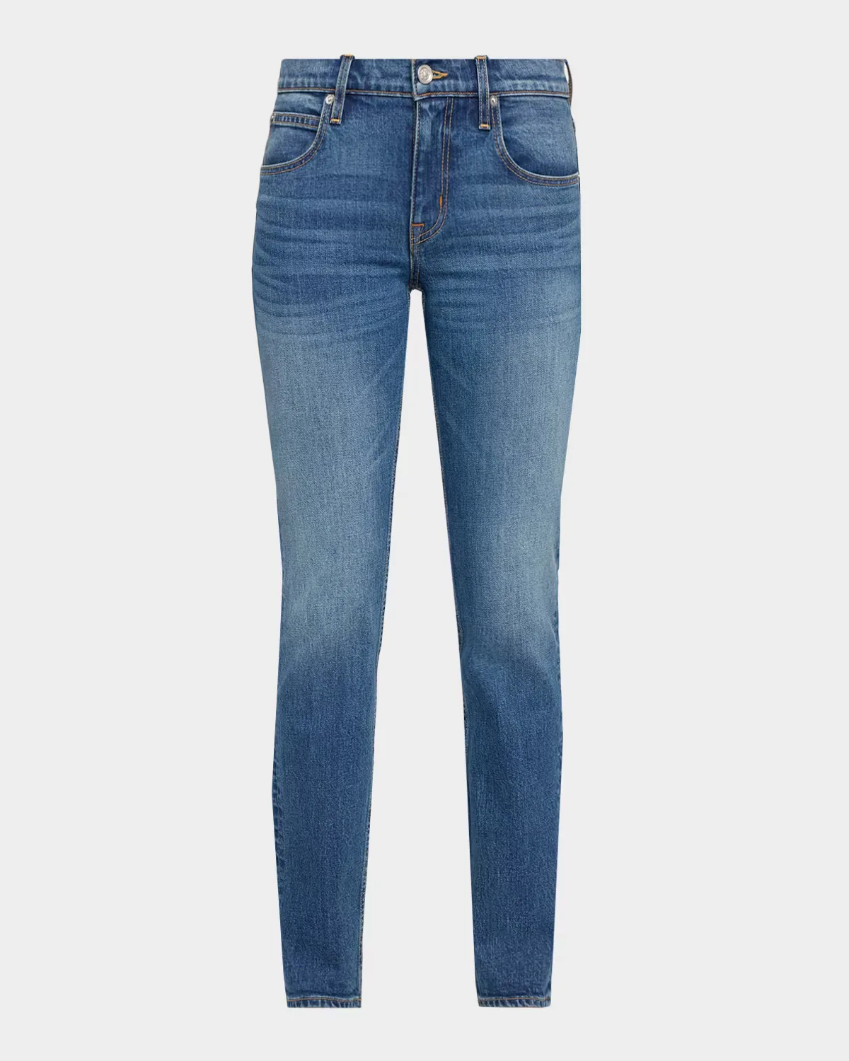 Naomi Low-Rise Slim Straight-Leg Jeans by SLVRLAKE