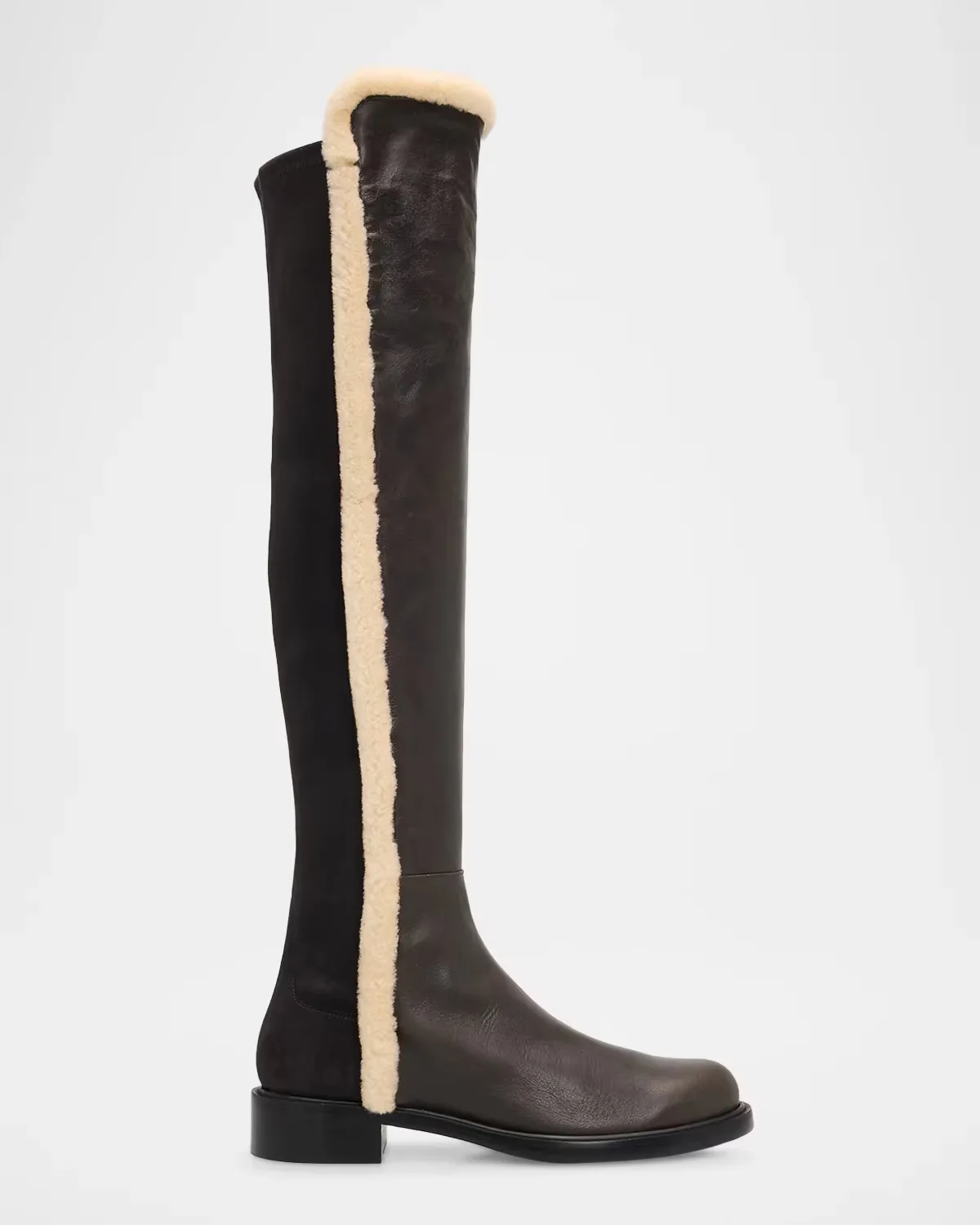 5050 Cozy Gisele Faux-Shearling Leather Over-the-Knee Boots by Stuart Weitzman