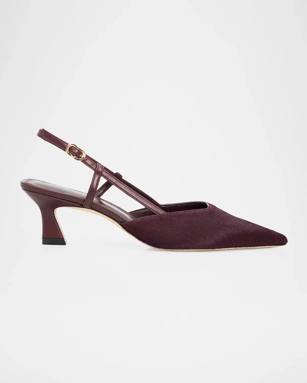 50mm Vinnie Calf Hair Slingback Pumps