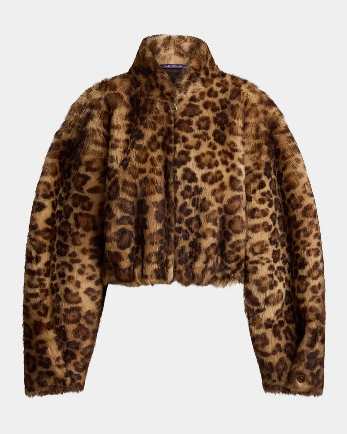 Balvin Leopard-Print Lamb Shearling Coat by Ralph Lauren