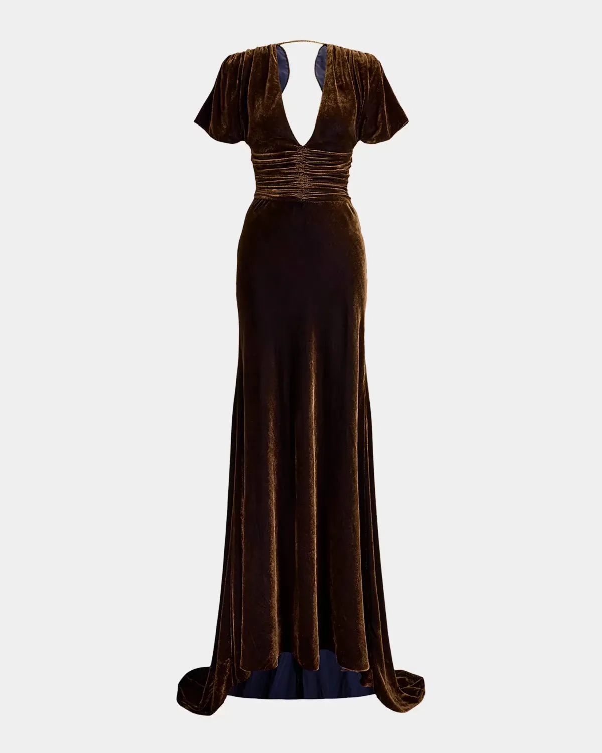 Charisse Changeant Velvet Evening Dress by Ralph Lauren